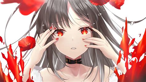 Wonderful Red Eyed Anime Girl By Akishurender On Deviantart