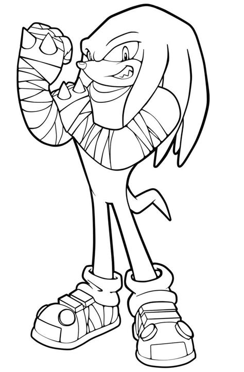 Tails celebrates sonic's birthday along with his friends upload file. Sonic Boom Knuckles Coloring Pages | Best Coloring Page ...