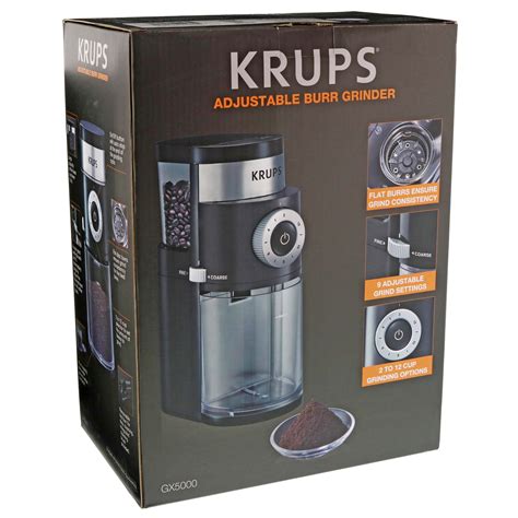 Krups Adjustable Burr Coffee Grinder Shop Appliances At H E B