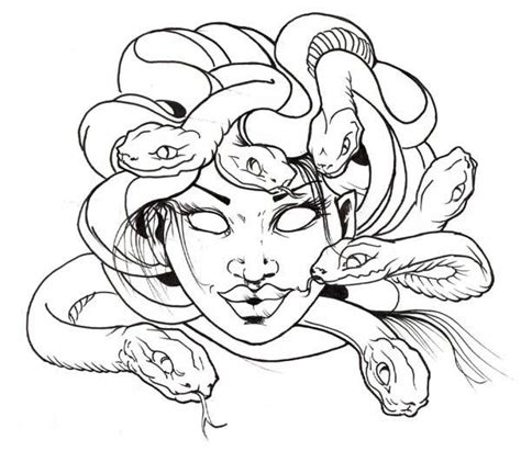 Discover all our printable coloring pages for adults, to print or download for free ! Awesome Medusa Snake Hair Coloring Page - NetArt