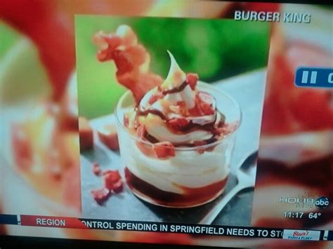 Burger King Bacon Sundae Burger King Burger Food