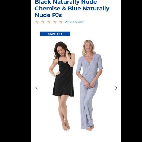 pajamagram intimates and sleepwear black naturally nude chemise blue naturally nude pjs poshmark