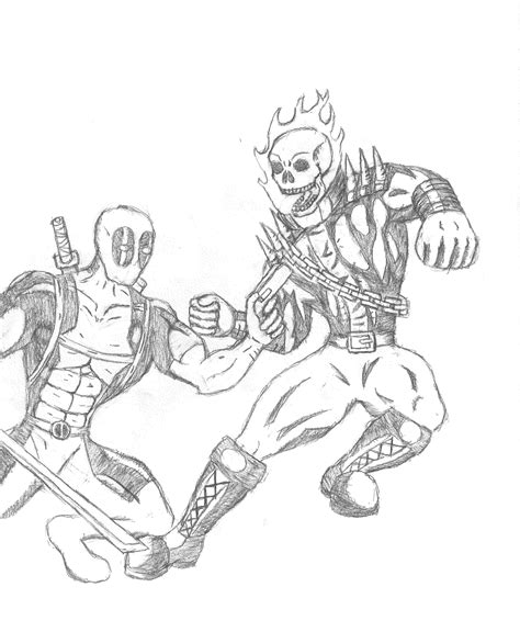 Deadpool Vs Ghost Rider Artist Show Off Comic Vine