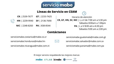 Contacto Servicio Mabe
