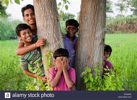 Children Playing Hide And Seek