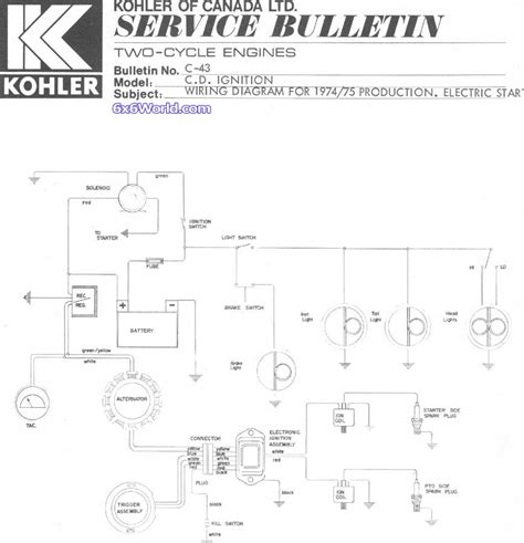 Wiring Diagram For Kohler Engine