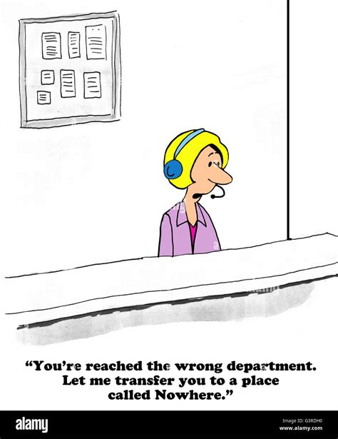 Business Cartoon About Terrible Customer Service Stock Photo 105621740