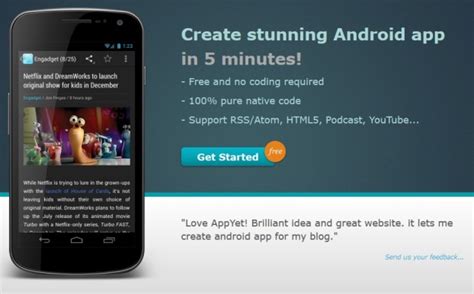 Create an app for free. 3 Free Websites To Create Free Android Apps