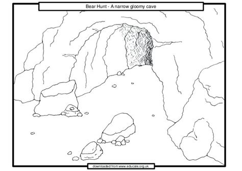 Cave Coloring Pages At Free Printable Colorings