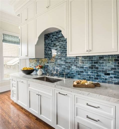 Inspiring Blue And White Kitchen Color Ideas 32 Kitchen Backsplash Designs Blue Tile