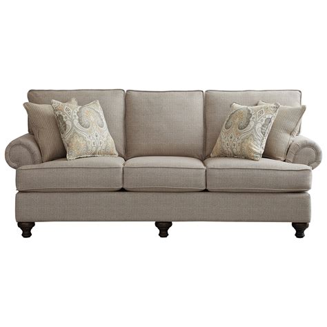 Bassett Madison Traditional Queen Sleeper Sofa Find Your Furniture