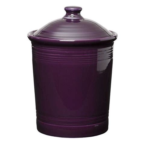 Most purple kitchen canisters are also. Fiestaware Ceramic Canister in Plum Purple - 3 Qt ...