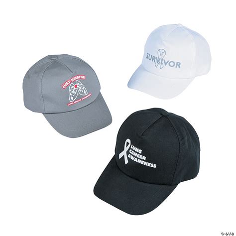 Lung Cancer Awareness Baseball Caps 12 Pc Discontinued