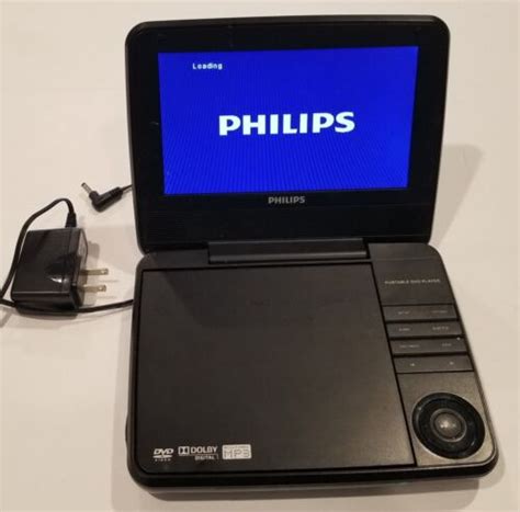 Philips Pet741b37 7 Lcd Portable Dvd Player Black Travel Movie Player