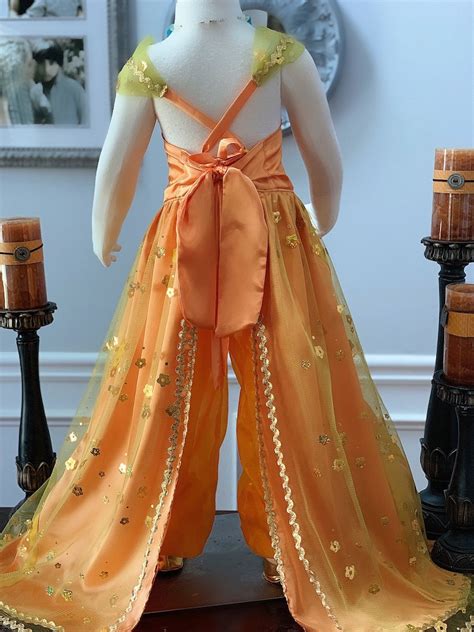 Princess Jasmine Dress Princess Jasmine Costume Allading Etsy