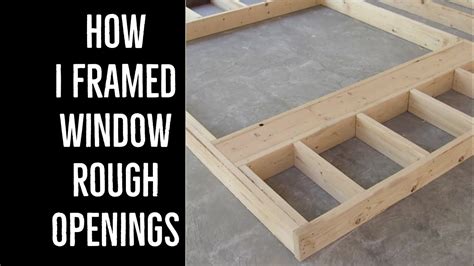 How I Framed Window Openings In The Pole Barn House Youtube