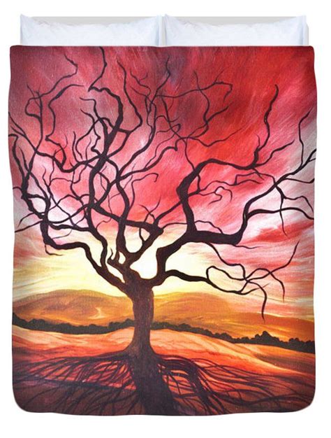 Sunrise Tree Fine Art Duvet Cover By Emily Magone And Fine Art America