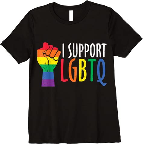 jersey pride month i support lgbtq lgbt rainbow flag t shirts tees design