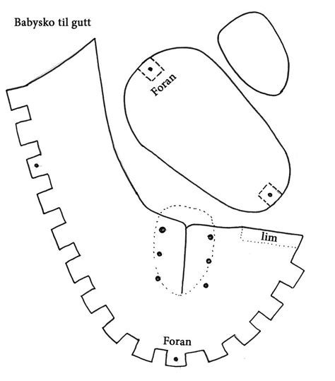 25+ baby shoe pattern templates with super cute designs. Hobbybloggen | Baby shoes pattern, Baby sewing, Baby ...