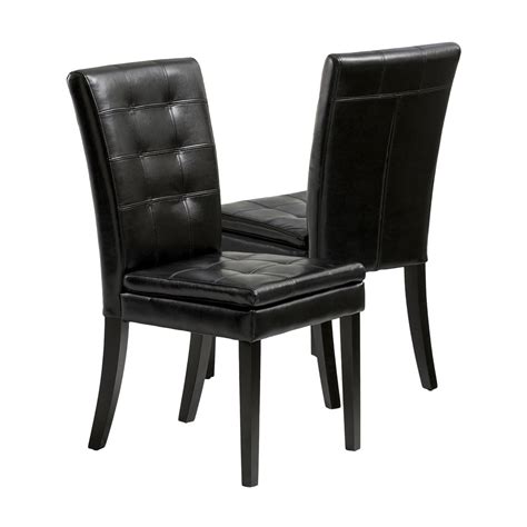 Color:black | style name:dining chair. Black Leather Dining Room Chairs - Home Furniture Design