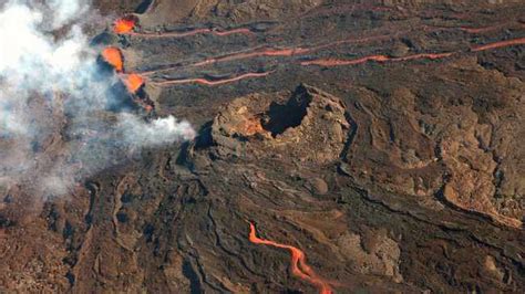 Volcano On Reunion Island Erupts