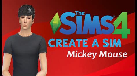 The Sims 4 Create A Sim Mickey Mouse Youtube