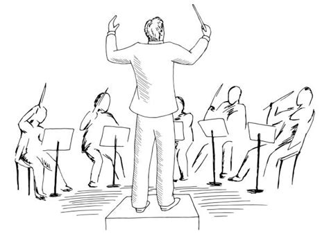 690 Music Conductor Drawings Stock Illustrations Royalty Free Vector
