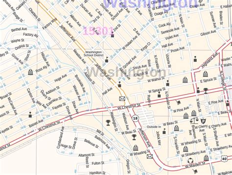 Washington Pa Map