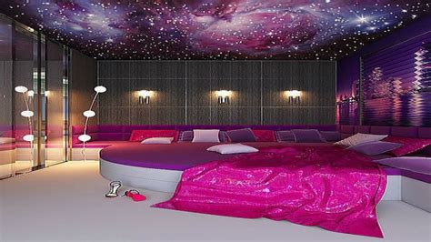 Free Download 1280x720 Charming Girls Bedroom Design With Galaxy
