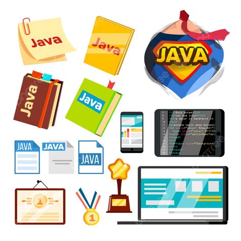 Java Programming Vector Hd Images Collection Element Of Java