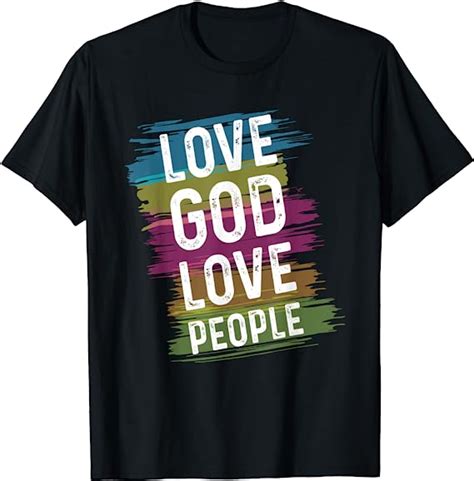 love god love people bible verse unisex christian sayings t shirt clothing shoes