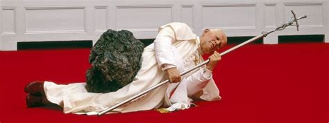 Maurizio Cattelan The Ninth Hour Pope Struck By Meteorite