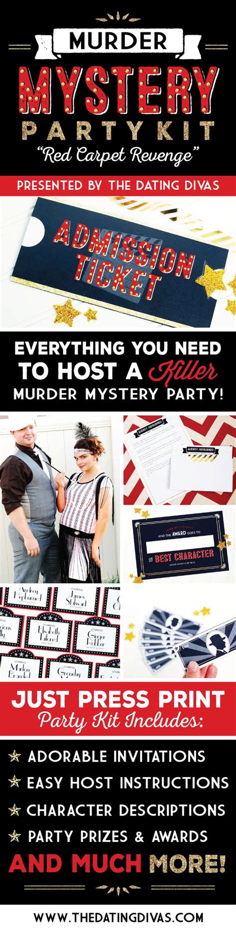 Our mystery party games hand you the key to an unforgettable event! Murder Mystery Party Printable Pack - Inspiration Made Simple