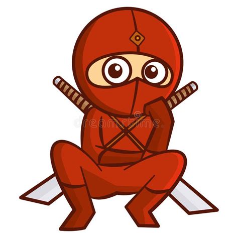 Superhero Red Ninja Kid Stock Illustration Illustration Of Action