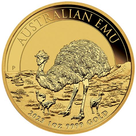 1 Oz Emu Perth Mint Gold Coin 2023 Bitgild