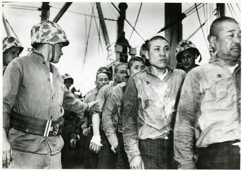Japanese Prisoners Of War Being Evacuated From Iwo Jima Island Japan 1945 The Digital