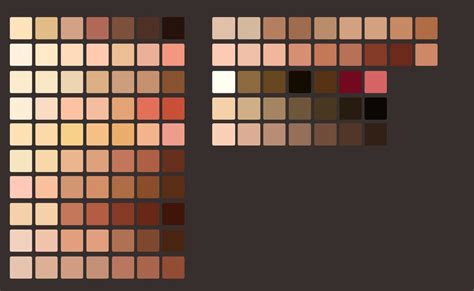 Skin Palette By Bykeyva On Deviantart Skin Color Palette Skin