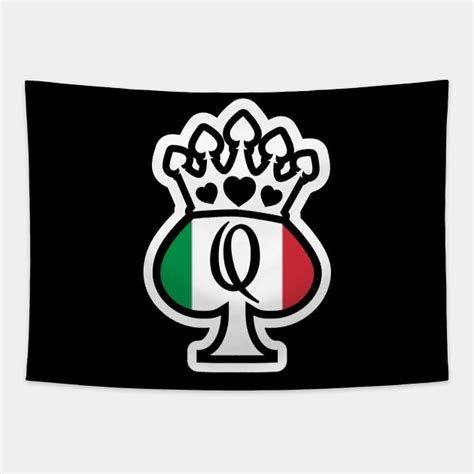 italian queen of spades hot wife queen of spades tapestry teepublic
