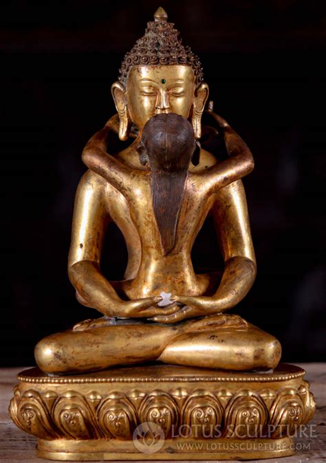 copper yab yum buddha shakti statue hand made patan nepal tantric buddhism 11 5 2n7 hindu