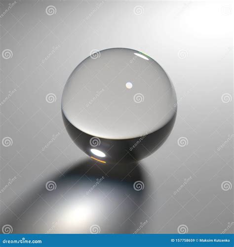 Glass Sphere With Caustic Light Stock Image Image Of Glossy Internet 157758659