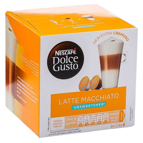 Buy Nescafe Dolce Gusto Latte Macchiato Unsweetened 16 Capsules Online