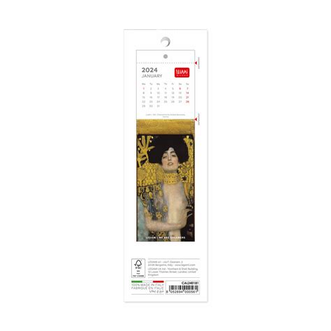 Calendrier Marque Page Gustave Klimt