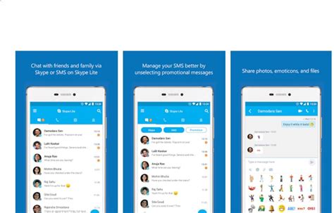 Chat with men & women nearby. Made for India: Microsoft Skype Lite with 2G network ...