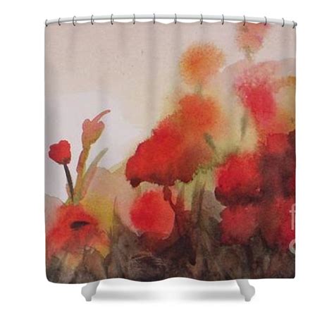 Poppies Shower Curtain By Vesna Antic Poppy Shower Curtain Shower
