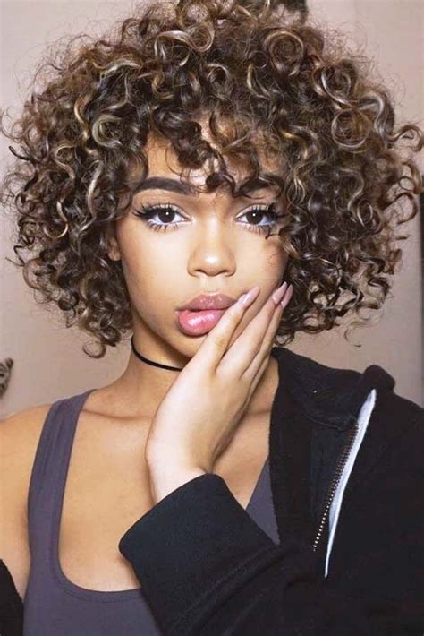 People with frizzy hair can also create a variety of hairstyles without making the hair neat. 55 Beloved Short Curly Hairstyles for Women of Any Age ...