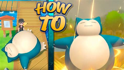 How To Encounter Sleeping Snorlax In Pokémon Lets Go