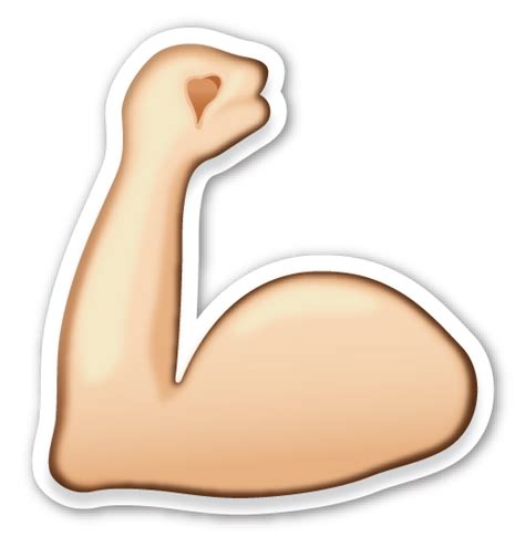 Flexed Biceps | Imágenes de emojis, Emoticones de whatsapp, Emojis gigantes png image