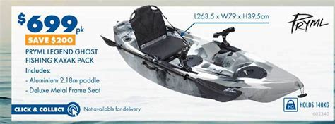 Pryml Legend Ghost Fishing Kayak Pack Offer At Bcf