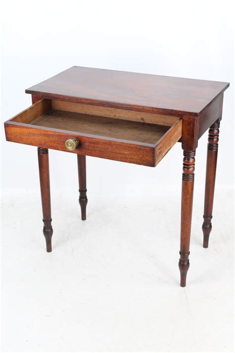 Small Victorian Mahogany Writing Desk Side Table
