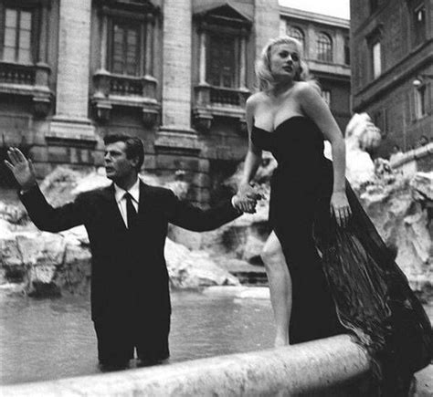 Marcello Mastroianni And Anita Ekberg La Dolce Vita Art Print By Demode